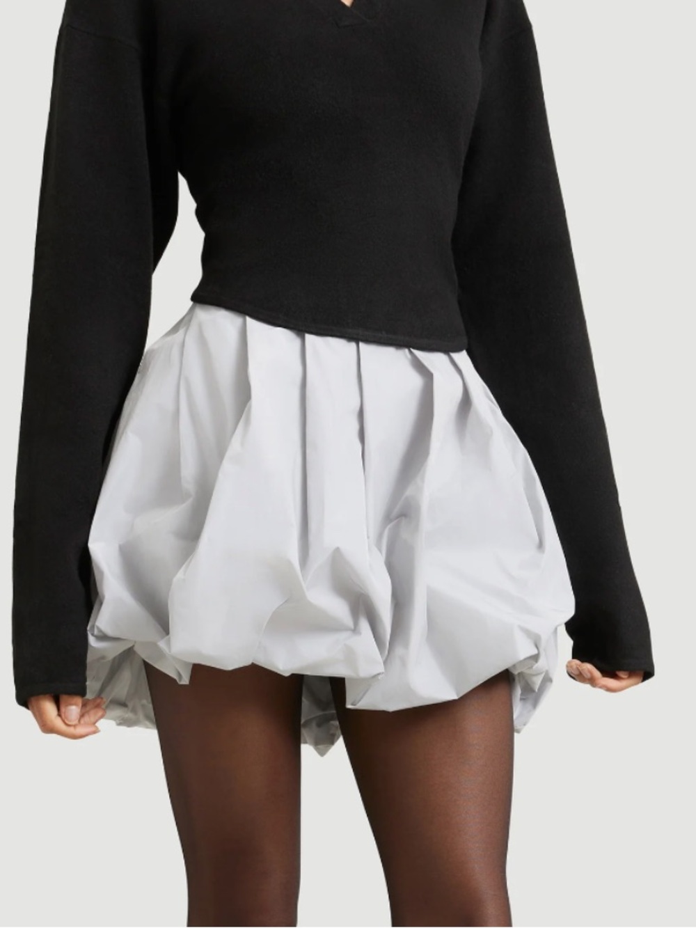 Modern Citizen Grey Bubble Mini Skirt